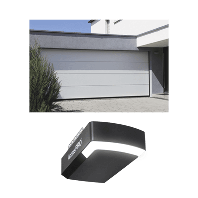 KIT COMPLETO Puerta D/ Garage 20x9 Pies / Lisa Linea Central / Color blanco / Insulada / Incluye Motor FS1000APPRT / 1/2HP / Fuerte/Silencioso/Luz LED/Motor DC .