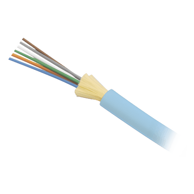 Cable de Fibra Óptica de 6 Hilos, Interior, Tight Buffer, No Conductiva (Dieléctrica), Plenum, Multimodo OM3 50/125 Optimizada, 1 Metro (3.28 Pies)