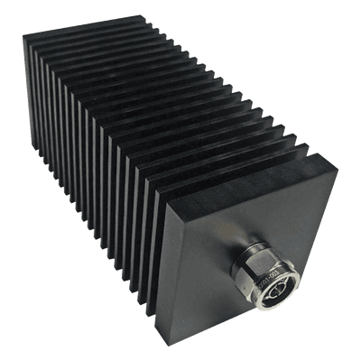Carga Terminal Fantasma Cuadrada de 50 Ohm, 100 Watt, Conector N Macho.