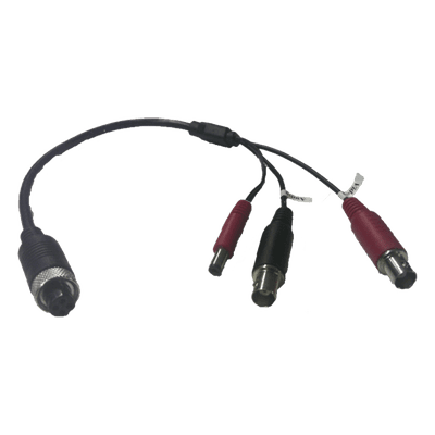 Cable Adaptador Tipo Aviación a BNC para Cámaras en DVR Móvil HIKVISION / 30 cm de Largo
