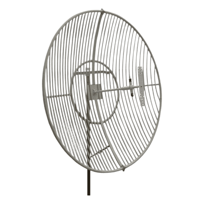 Antena Parabólica de Rejilla | 824-894 MHz | 21 dBi de Ganancia | Cubre muy bien la Banda 5 (850 MHz) Celular. Antena Donadora que se utiliza para los amplificadores de señal celular para cubrir comunidades alejadas.