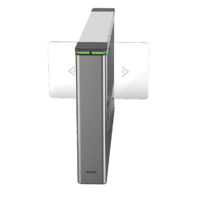 Torniquete Swing CENTRAL para Ampliar Numero de Carriles / Incluye Panel y Lectores de Tarjeta / TCP/IP Administrable por iVMS-4200 (Requiere Torniquete Izquierdo) / Carril de 90 cms / 6,000,000 MCBF / 12 Pares de IR 