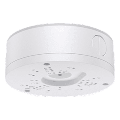 Caja de conexiones circular para cámaras domo IP, aluminio con acabado en polvo, para interior y exterior, compatible con Serie 35 y Serie 60 Honeywell