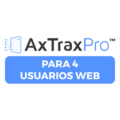 Licencia De 4 Usuarios Clientes Web para AxtraxPro