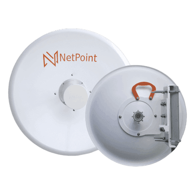 Antena Direccional Blindado para radio C5X, B5X, C6X, B6X/ 36 dBi / Diámetro  de la antena 120 cm / Frecuencia de 4.9-6.4 GHz/ Incluye montaje