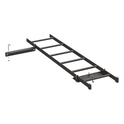 Kit de Conexión de Rack a Pared, Con Escalerilla de 1.3 m de Largo y 12 in de Ancho, de Acero, Color Negro