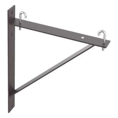 Kit de Soporte Triangular a Pared, Para Escalerillas de 12 y 6 in de Ancho, de Acero, Color Negro