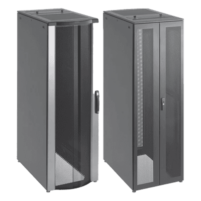 Gabinete de Telecomunicaciones de 42 UR ProLine FloTek, 600 mm de Ancho, 1000 mm de Profundidad, Color Negro