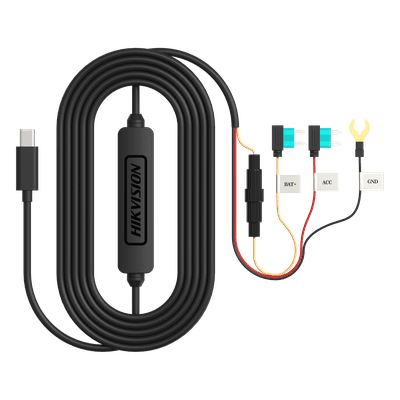 Adaptador Buck DC-DC / Entrada 12-24V DC / Salida 5V miniUSB / Protección Baja Tensión 11.3V / Cable 3.4 m (11.2 ft)