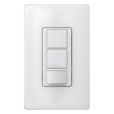 Apagador Maestro con sensor de ocupación/vacancia PIR, doble circuito para luz y ventilador, 120-277 V