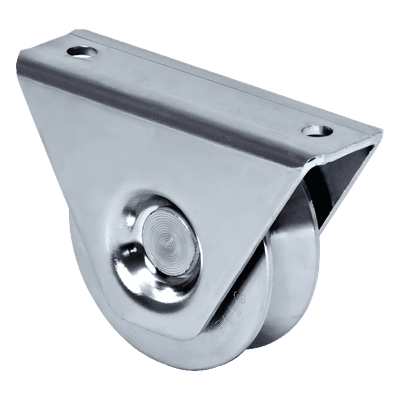 (325V-100) Rueda de 10 cm / Con Capacidad Para Puertas de Hasta 220 Kg / Para Montaje en Superficie / Canal Tipo "V"