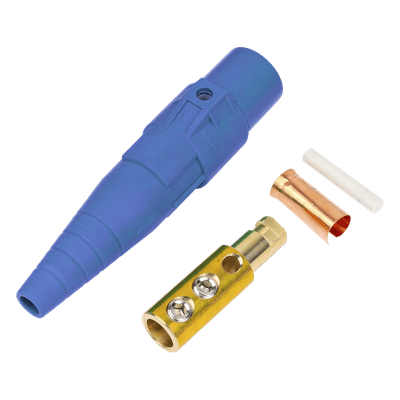 Conector Camlock Macho / 400 Amperes / 600V AC / Sección Cable 50-95 mm² / Abrazadera Compresión / Plástico Ingeniería / Múltiples Colores