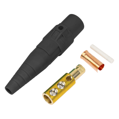 Conector Camlock Macho / 400 Amperes / AC 600V / Sección Cable 50-95 mm² / Abrazadera Compresión / Plástico Ingeniería / Varios Colores