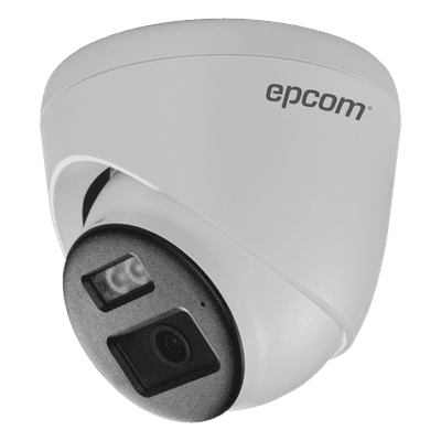 [Audio Bidireccional + Dual Light + ColorVu] Bala TURBOHD 4K (8 Megapixel) / Lente 2.8 mm / 30 mts IR EXIR + 20 mts Luz Blanca / Micrófono y Bocina Integrado / Exterior IP67 / Metal / dWDR