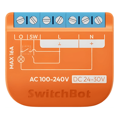 Switch Relevador Inteligente conectividad inalambrica Wifi y BLE / Medición de Consumo / Control de Encendido Apagado / Compatible con asistentes de voz / Dimensiones 42x36x16 mm