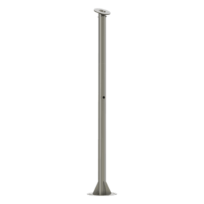 Poste para Cámara ANPR / Compatibilidad con cámara DS-TCG406-E(S),DS-TCG406-E(ER)(2812)/ Altura de 1.5 Metros /  Color Gris