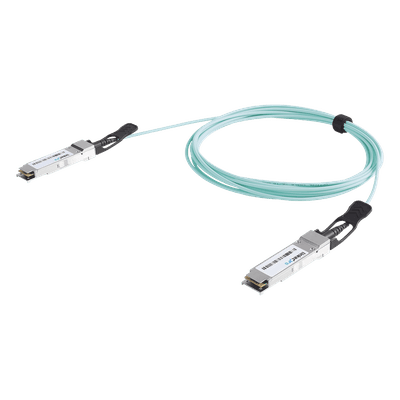 Cable AOC QSFP+ de 40 Gbps a 40 Gbps / Cable de fibra óptica Activo / Longitud: 30 metros 