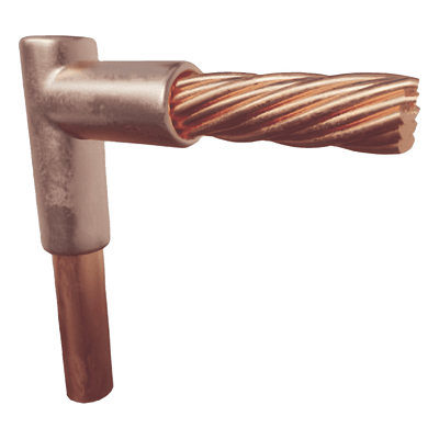 Molde para Soldadura Exotermica Tipo L, tope varilla 5/8 In a Cable 4 Awg