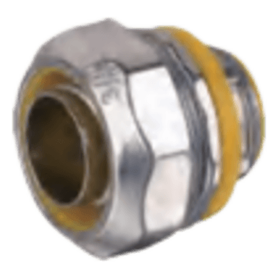 Conector Metálico Recto para Tubo Liquid Tight / Aleación de Zinc / Sujeción con Tornillo / Rosca NPT-Métrica / Aislamiento Dieléctrico / Protección Cableado