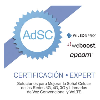 Certificación en Amplificadores de Señal Celular (2G, 3G, 4G, 5G y VoLTE)