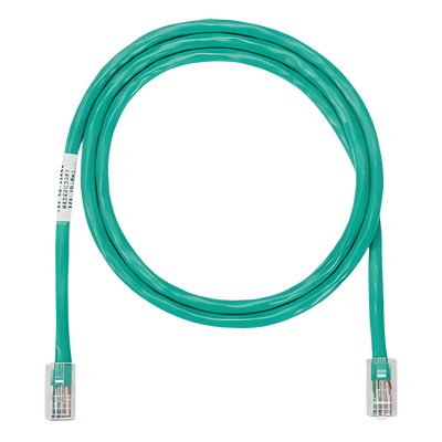 Cable de Parcheo UTP Categoría 5e, con Plug Modular en Cada Extremo - 4.3 Metros (14.11 Pies) - Verde