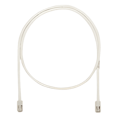Cable de Parcheo UTP Categoría 5e, con Plug Modular en Cada Extremo - 4.3 Metros (14.11 Pies) - Blanco Mate