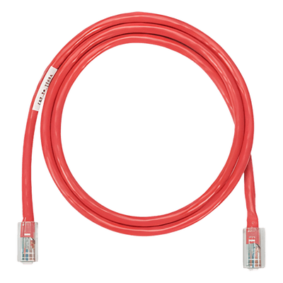 Cable de parcheo UTP Categoría 5e, con plug modular en cada extremo - 1.5 m. - Rojo