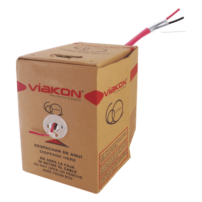 2 X 16 AWG / Incendio / FPLR / Blindado / 305 Metros (1000 Pies) / Alambre / Hecho en México