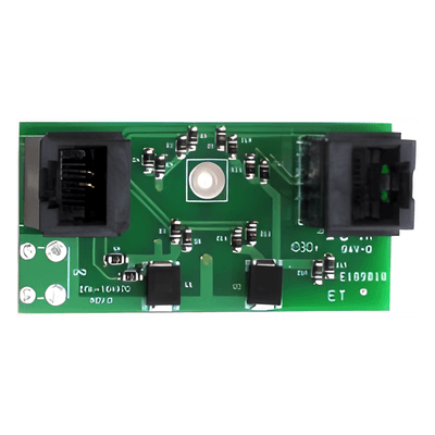 Protector contra sobretensiones RJ45 para telefonía digital y sistemas de intercomunicación; aplica en placas frontales DTK-RM12FP ó DTK-WM6FP 