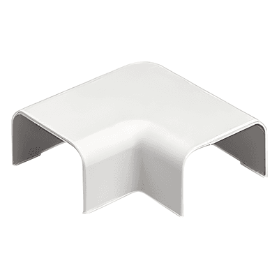 Conexión en ángulo recto "L", para uso con canaleta LD5, material ABS, Color Blanco Mate