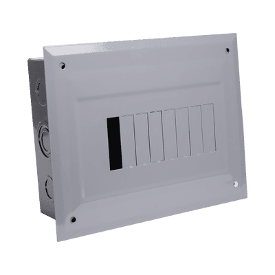 Centro de Carga para Empotrar, 08 Polos, 100 A, 1 Fase 3 Hilos, 120/240 V AC, 60Hz