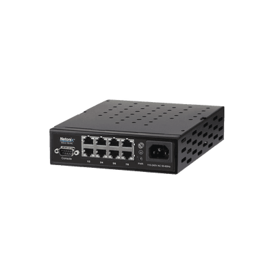 Switch WISP PoE Administrable de 8 puertos Gigabit, entrada de 110-120 Vca