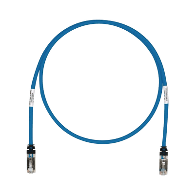 Patch Cord Cat6A, Blindado S/FTP, CM/LS0H, 15.24 Metros (50 Pies), Color Azul