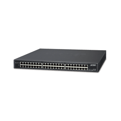 Switch no administrable Gigabit Ethernet 48 puertos 10/100/1000Mbps