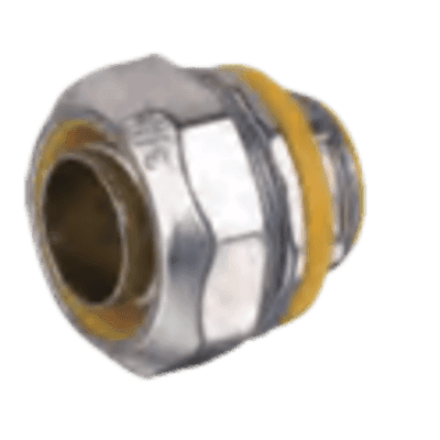 Conector Metálico Recto para Tubo Liquid Tight / Aleación de Zinc / Sujeción con Tornillo / Rosca NPT-Métrica / Aislamiento Dieléctrico / Protección Cableado