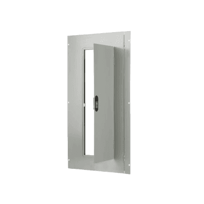 Puerta (frente) montaje sobreponer para tableros tipo P1, 42 circuitos.
