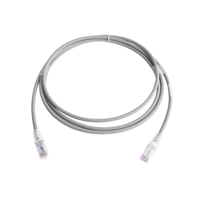 Patch Cord MC6 Modular Cat6 UTP, CM/LS0H, 2.13 Metros (7 Pies), Color Gris, Versión Bulk (Sin Empaque Individual)