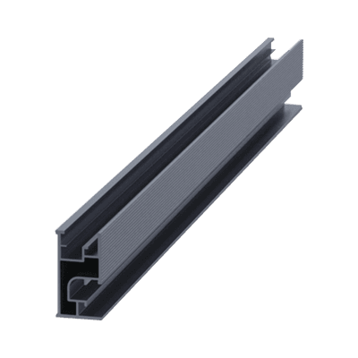 Riel 7 4200mm aluminio anodizado para montaje de módulos fotovoltaicos