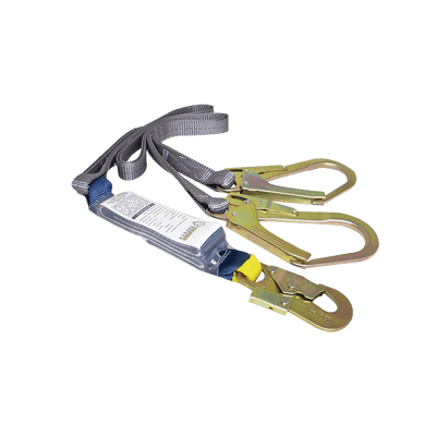 Cable Amortiguador de Caída con Doble Gancho de Sujeción. Ideal para Escalar Torres o Estructuras. 