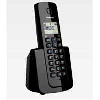 Telefono Panasonic KX-TGB110MEB inalambrico basico 20 numeros identificador de llamadas, 50 numeros directorio localizador de auricular negro