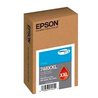 Cartucho Epson modelo T748XXL cyan, para WF-6090, WF-6590, alta capacidad, rendimeinto de 7,000 impresiones, costo PP $0.18C