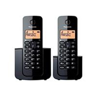 Telefono Panasonic KX-TGB112MEB inalambrico basico base handset 20 numeros identificador de llamadas, 50 numeros directorio localizador de auricular negro