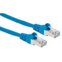 Cable patch, Intellinet,741477, CAT 6A, 0.9M( 3.0F) S/FTP azul
