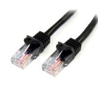 Cable de 10M negro de red CAT5E Ethernet RJ45 sin enganches - Latiguillo snagless - StarTech.com mod. 45PAT10MBK