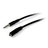 Cable de audio de 2M extensor de audfonos y diadema headset mini-jack con plug de 3.5MM y 4 pines macho a hembra - StarTech.com mod. MUHSMF2M