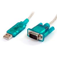 Cable adaptador de 0.9M USB a puerto serie serial RS232 PC MAC® Linux - 1X DB9 macho - 1X USB a macho - StarTech.com mod. ICUSB232SM3