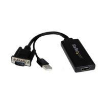 Adaptador VGA a HDMI con audio y alimentacin USB convertidor VGA a HDMI porttil 1080 P - StarTech.com mod. VGA2HDU
