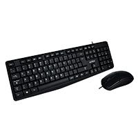 Kit Acteck creator MK210 / Teclado y mouse / Alambrico USB / 105 teclas / Español / Windows / Optico / 2 botones scroll / 1000 DPI / Negro / AC-928984
