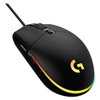 Mouse gaming Logitech G203 lightsync RGB optico alambrico USB 8000DPI negro