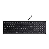 Teclado alambrico Quaroni USB 104 teclas color negro